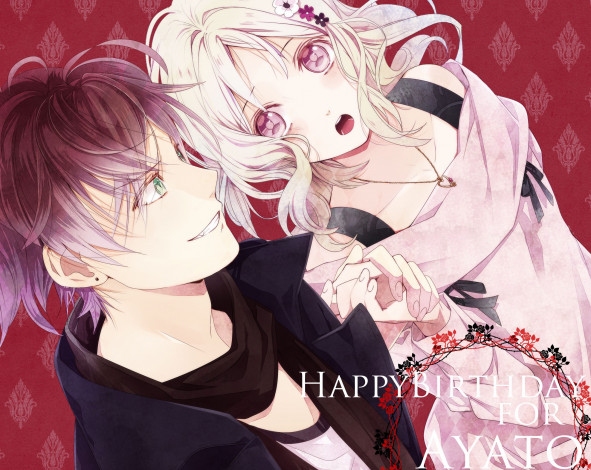 Обои картинки фото аниме, diabolik lovers, девушка, вампир