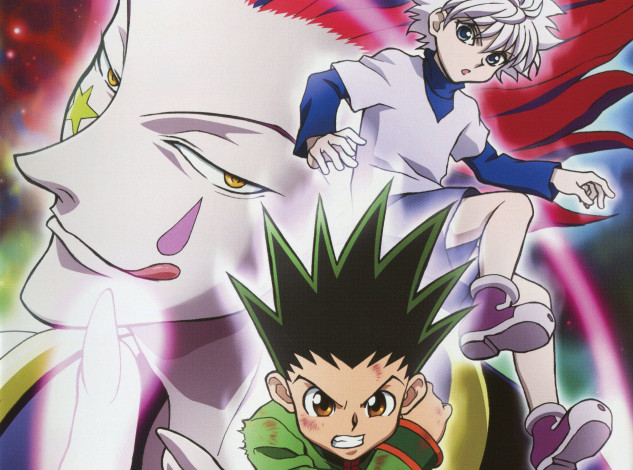 Обои картинки фото аниме, hunter x hunter, киллуа, гон, хисока