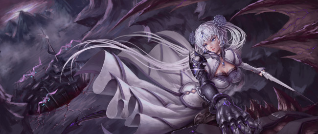 Обои картинки фото аниме, ангелы,  демоны, brilliant, naraku