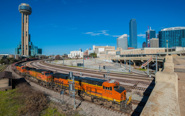 Обои картинки фото техника, поезда, рельсы, локомотив, состав