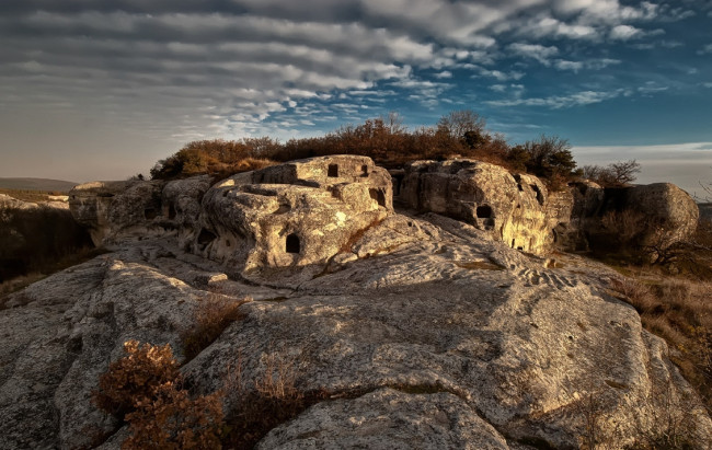 Обои картинки фото города, - исторические,  архитектурные памятники, пещерный, город, эски-кермен, крым, татьяна, аверина