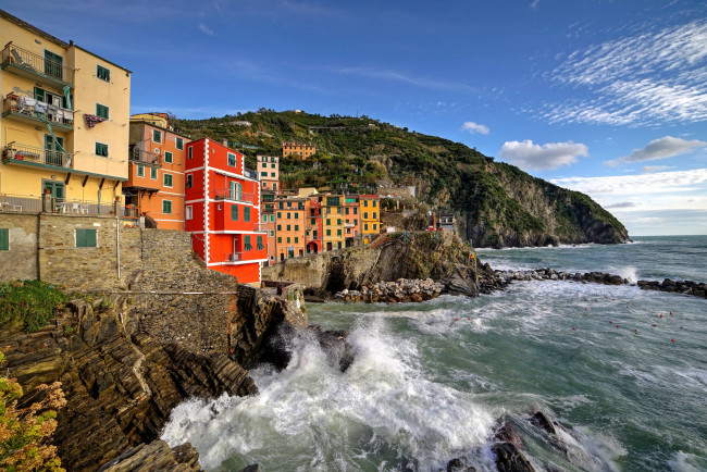 Обои картинки фото cinque terre la spezia italy, города, - пейзажи, побережье