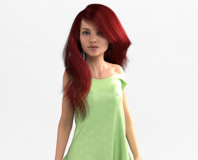 Картинка 3д+графика люди+ people взгляд девушка фон