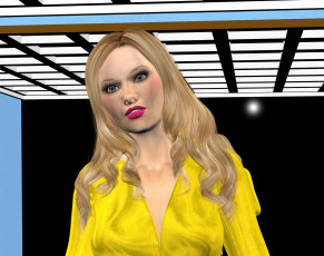 Картинка 3д+графика люди+ people фон взгляд девушка