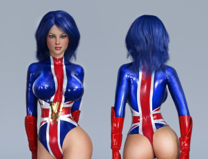 Картинка 3д+графика люди+ people взгляд фон девушка