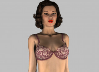 Картинка 3д+графика люди+ people фон взгляд девушка