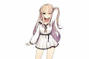 Картинка аниме unknown +другое+ фон взгляд девушка