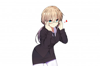 Картинка аниме unknown +другое+ взгляд девушка фон