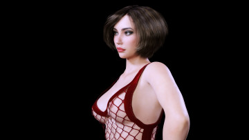 Картинка 3д+графика люди+ people девушка фон взгляд