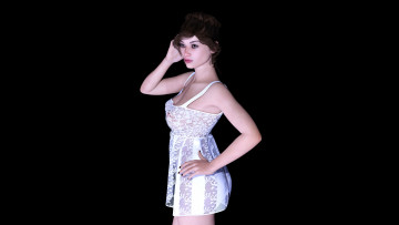 Картинка 3д+графика люди+ people фон взгляд девушка