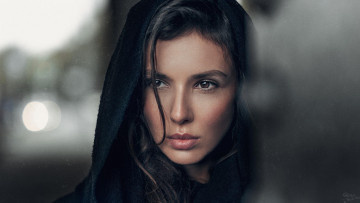 Картинка девушки -unsort+ лица +портреты мария балаи капюшон лицо брюнетка