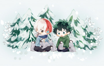 Картинка аниме boku+no+hero+academia amarouhi boku no hero academia midoriya izuku todoroki shouto