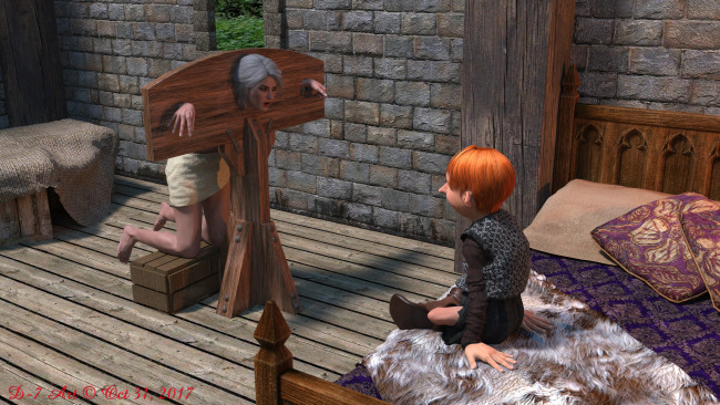 Обои картинки фото ciri and the dwarfs, 3д графика, фантазия , fantasy, взгляд, фон, девушка