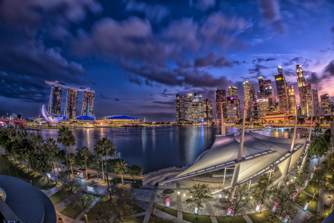 Обои картинки фото singapore, города, сингапур , сингапур, панорама, небоскребы