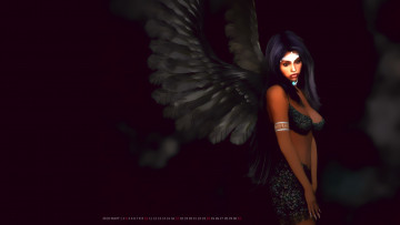 Картинка календари фэнтези девушка крылья