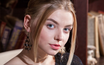 Картинка девушки -unsort+ лица +портреты лицо блондинка серьги daniel sea