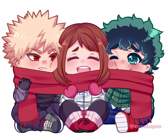 Обои картинки фото аниме, boku no hero academia, моя, геройская, академия