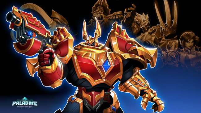 Обои картинки фото видео игры, paladins