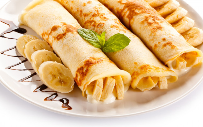 Обои картинки фото еда, блины,  оладьи