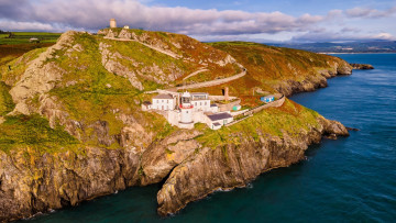 Картинка wicklow+lighthouse ireland природа маяки wicklow lighthouse