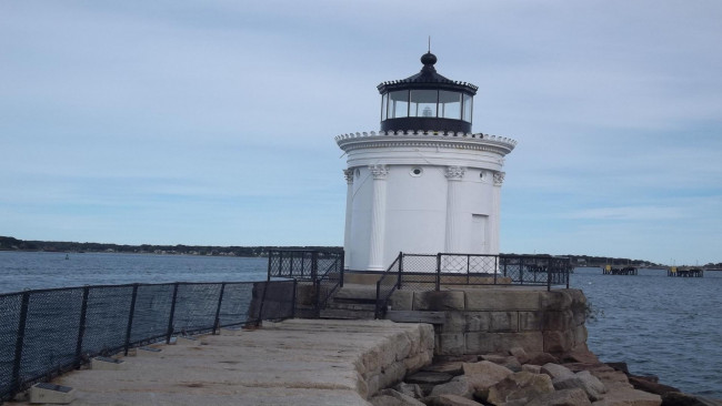 Обои картинки фото bug light, south portland, maine, природа, маяки, bug, light, south, portland