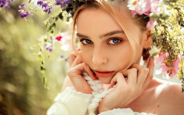 Картинка алёна+цуркан девушки блондинка венок