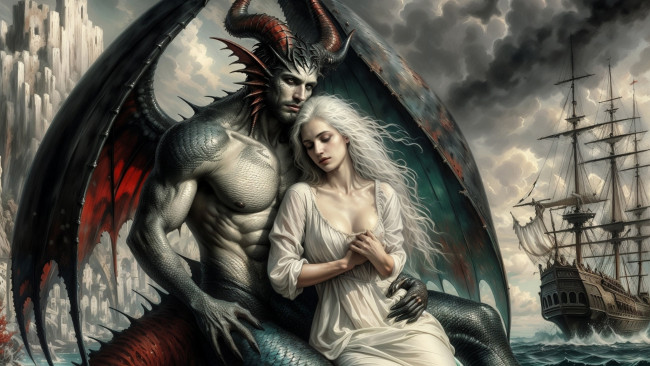 Обои картинки фото фэнтези, красавицы и чудовища, нейросети, графика, нейроарт, ai, art, нейронные, сети, рисунки, нейро, искусство, нейрографика, graphics, neuroart, neural, networks, drawings, neuro, neurography