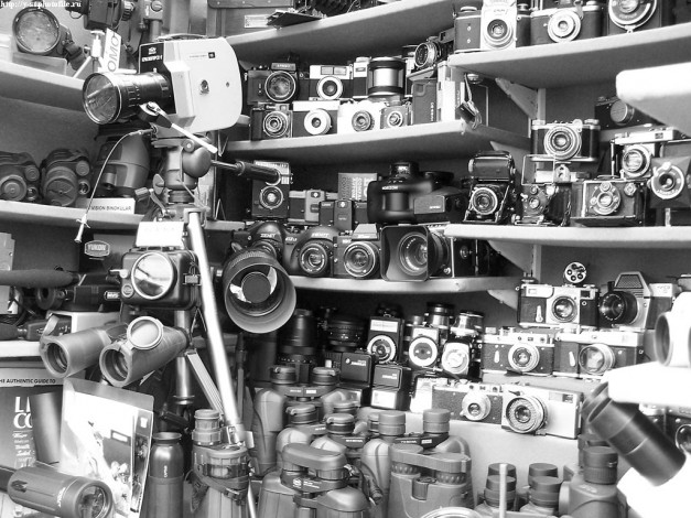 Обои картинки фото Черно, белое, фото, разное, предметы, быта