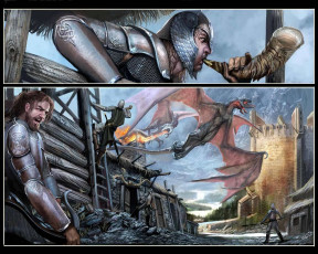 Картинка фэнтези драконы