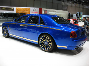 Картинка 2010 mansory rolls royce ghost автомобили выставки уличные фото
