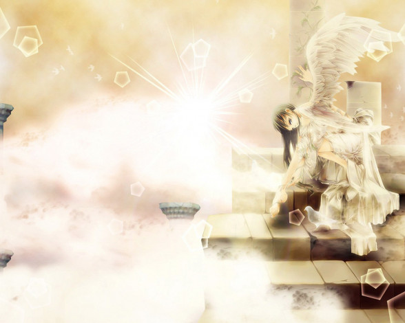 Обои картинки фото аниме, angels, demons