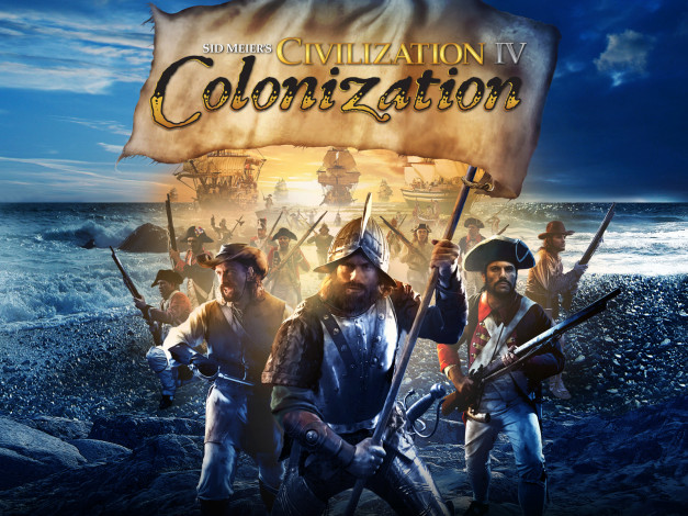 Обои картинки фото sid, meier`s, civilization, iv, colonization, видео, игры