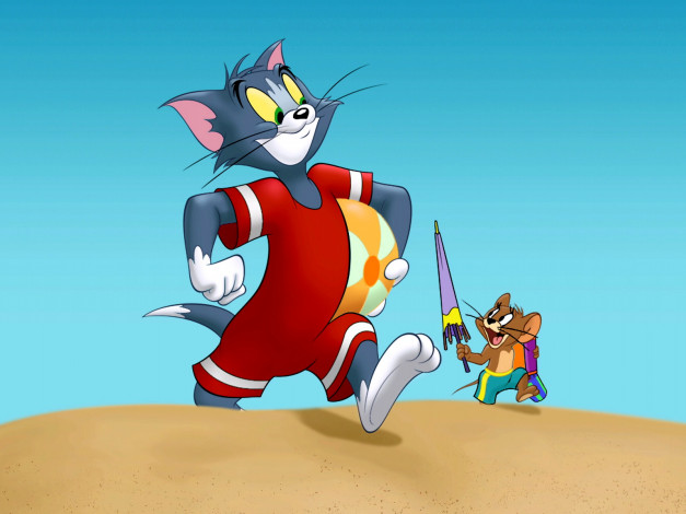 Обои картинки фото tom, and, jerry, tales, мультфильмы