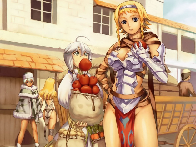 Обои картинки фото queen`s, blade, аниме