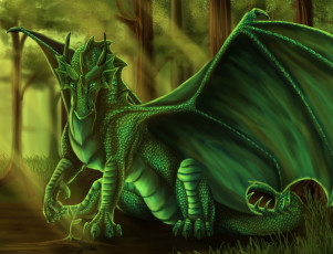 Картинка фэнтези драконы крылья