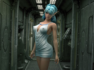 Картинка 3д графика elves эльфы rendering рендеринг 3d девушка эльф секси текстура платье