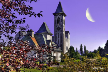 Картинка аббатство saint beno& 238 du lac города католические соборы костелы аббатства квебек