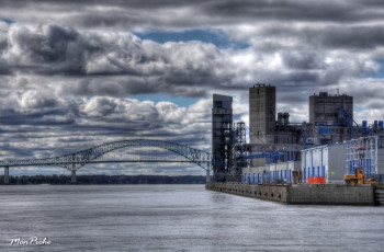 Картинка trois rivieres города мосты квебек