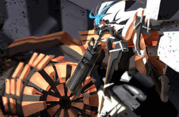 Картинка аниме black rock shooter