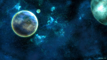 Картинка космос арт планеты