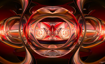 Картинка 3д графика fractal фракталы узор