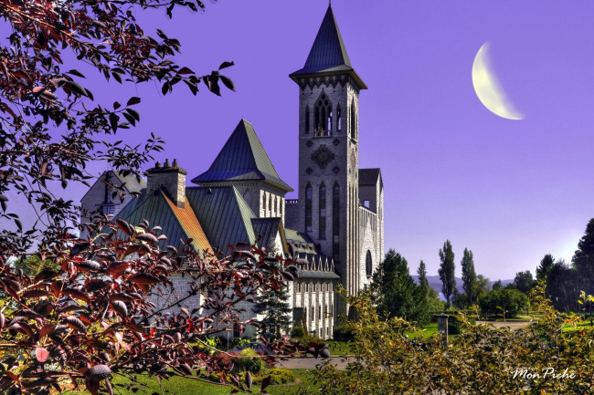 Обои картинки фото аббатство, saint, beno&, 238, du, lac, города, католические, соборы, костелы, аббатства, квебек