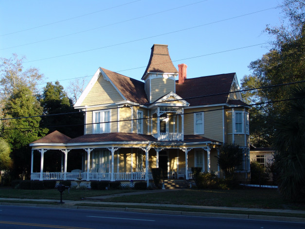 Обои картинки фото флорида, города, здания, дома, дом, деревья