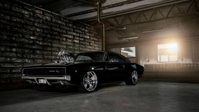 Обои картинки фото автомобили, dodge, 1968, charger