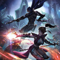 Картинка видео+игры diablo+iii +reaper+of+souls сияние девушка дьявол люди бой парень