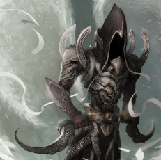 Картинка видео+игры diablo+iii +reaper+of+souls оружие серпы ленты игра арт дьявол