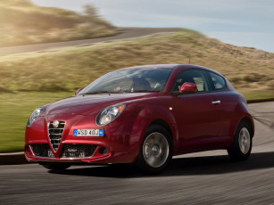 Картинка автомобили alfa+romeo alfa romeo mito au-spec 955 2014 красный