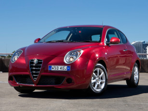 обоя автомобили, alfa romeo, alfa, romeo, mito, au-spec, 955, 2014, красный