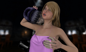 Картинка 3д+графика fantasy+ фантазия девушка вампир