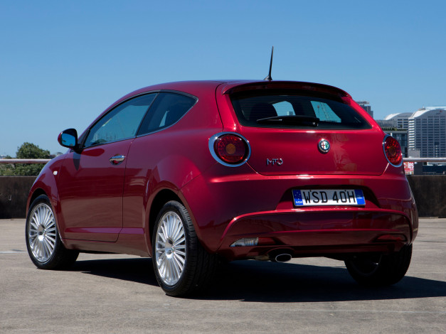 Обои картинки фото автомобили, alfa romeo, красный, 2014, 955, au-spec, mito, alfa, romeo